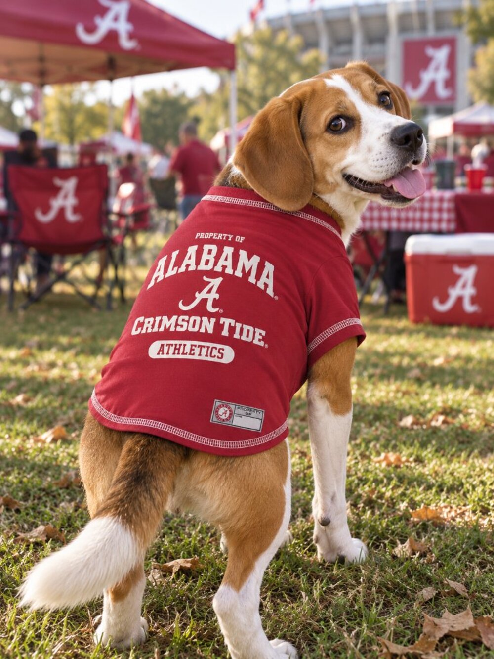 Pets First Alabama Crimson Tide Athletics Dog T Shirt Medium NCAA qt